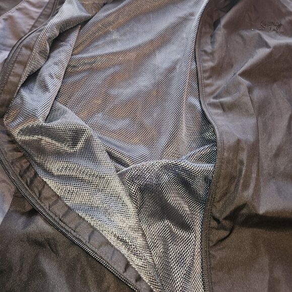 Starter Jacket Mens L (42-44) Black Y2k Full Zip Mesh Lined Gorpcore Outdoor - Picture 11 of 13